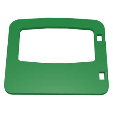 green duplo door window pane 1 x 4 x 3 with single pane and interior top clip