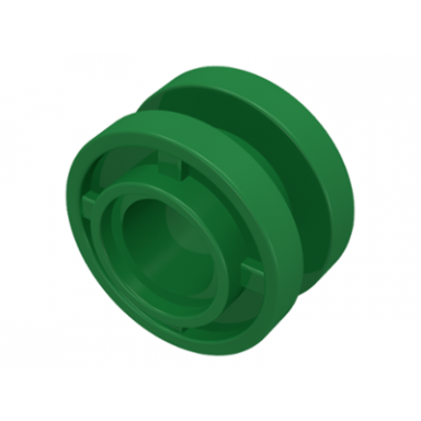 green wheel 11mm d x 8mm with center groove