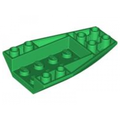 green wedge 6 x 4 triple inverted curved