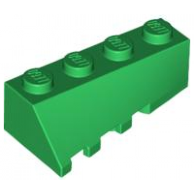 green wedge 4 x 2 sloped right
