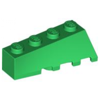 green wedge 4 x 2 sloped left