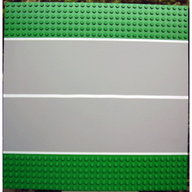 baseplate road 32 x 32 6-stud straight with plain runway pattern