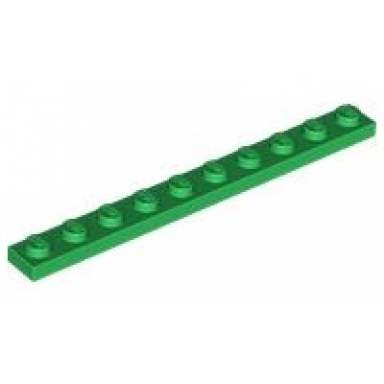 green plate 1 x 10