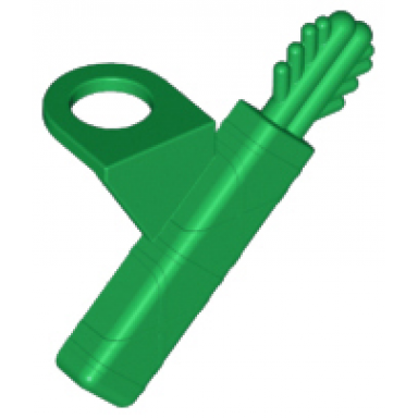 green minifigure arrow quiver with 2 arrows