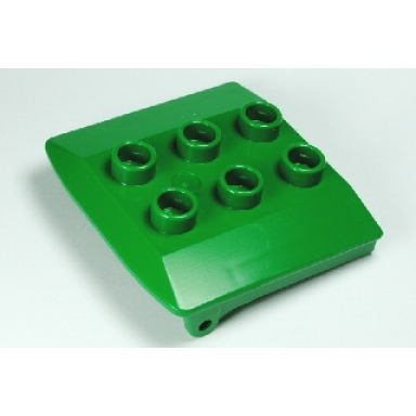 green duplo backhoe train cabin roof