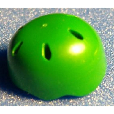 green minifigure headgear helmet sports with vent holes
