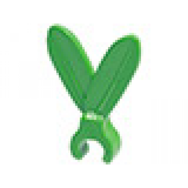 green minifigure plume feathers with clip