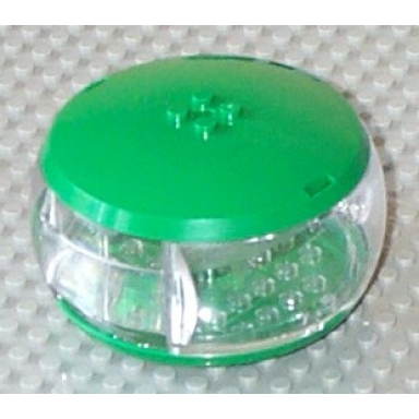 green container x-pod caps with trans-clear barrel 47675 47676 47674