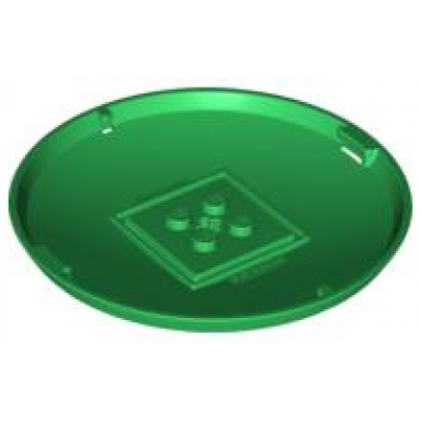 green container x-pod bottom cap 9 x 9 x 1