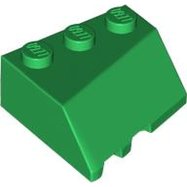 green wedge 3 x 3 sloped right
