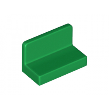 green panel 1 x 2 x 1 with rounded corners