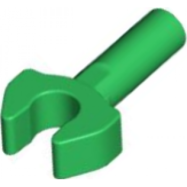 green bar 1l with clip mechanical claw - cut edges and hole on side