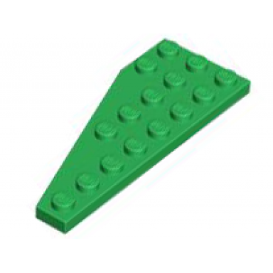 green wedge plate 8 x 3 pentagonal right