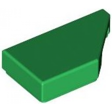 green tile modified 1 x 2 wedge right