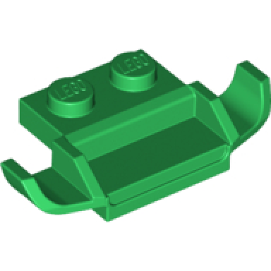 green plate modified 1 x 2 with racers car grille