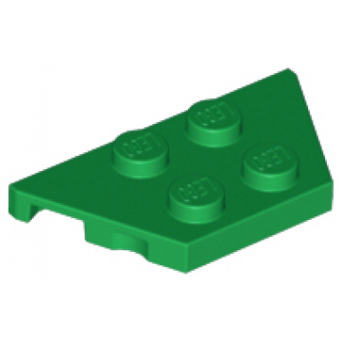 green wedge plate 2 x 4
