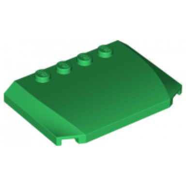 green wedge 4 x 6 x 2 3 triple curved