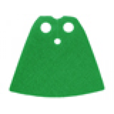 green minifigure cape cloth standard - traditional starched fabric - 3.9cm height