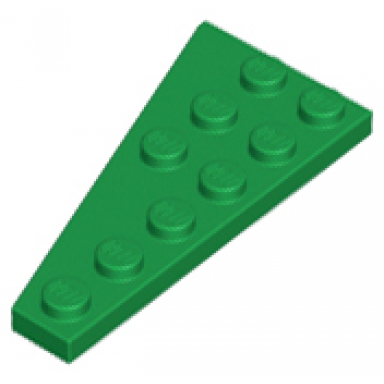 green wedge plate 6 x 3 right
