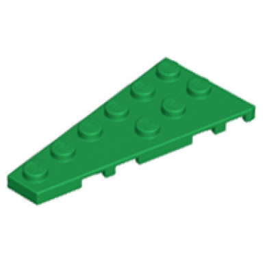 green wedge plate 6 x 3 left