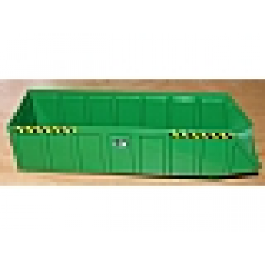 green vehicle tipper bed 24 x 7 with l.c.b and black and yellow danger stripes pattern on both sides 6 stickers - set 7998