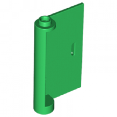 green door 1 x 3 x 4 right - open between top and bottom hinge