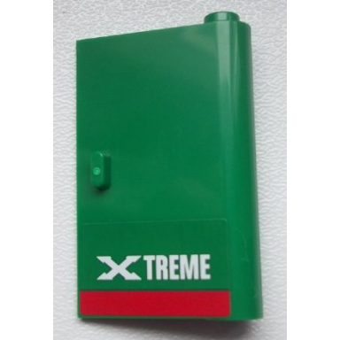 green door 1 x 3 x 4 right - open between top and bottom hinge with xtreme pattern sticker - set 60025