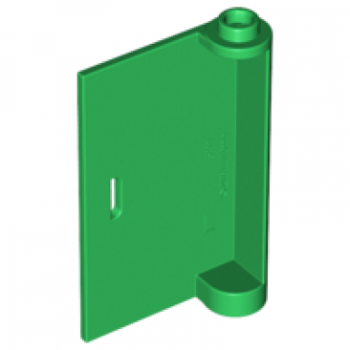 green door 1 x 3 x 4 left - open between top and bottom hinge