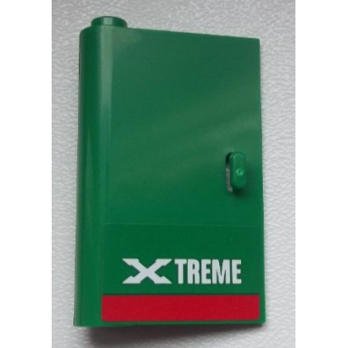 green door 1 x 3 x 4 left - open between top and bottom hinge with xtreme pattern sticker - set 60025