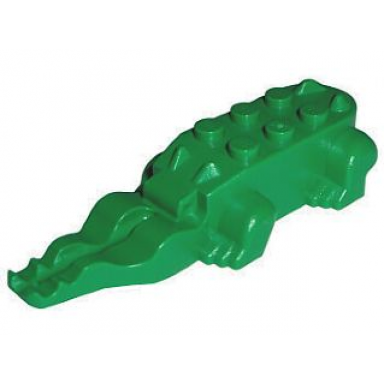 alligator crocodile body with 4 bottom teeth