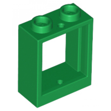 green window 1 x 2 x 2 flat front