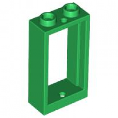 green window 1 x 2 x 3 flat front