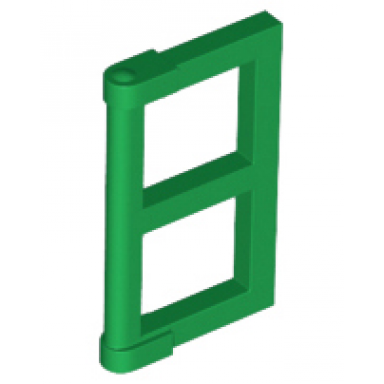 green pane for window 1 x 2 x 3 with thick corner tabs