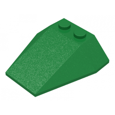 green wedge 4 x 4 triple without stud notches