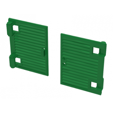 green shutter for window 1 x 2 x 3 with hinges and handle