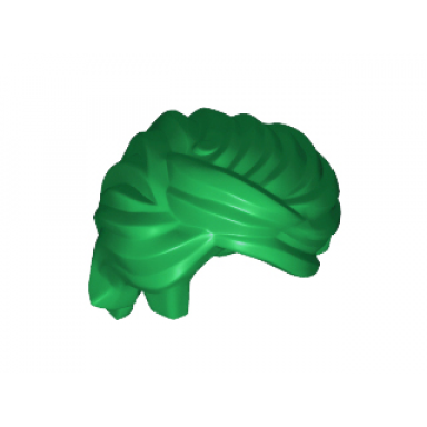 green minifigure hair swept back tousled