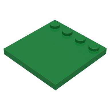 green tile modified 4 x 4 with studs on edge