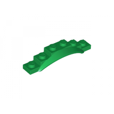 green vehicle mudguard 1 1 2 x 6 x 1 with arch