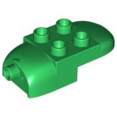 green duplo airplane cargo engine