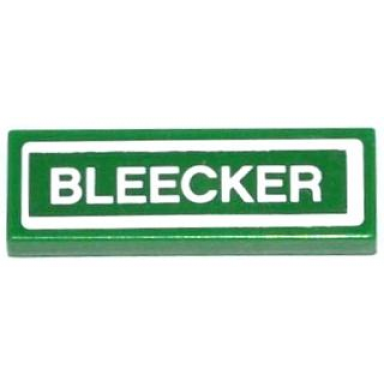 green tile 1 x 3 with bleecker pattern sticker - set 79118