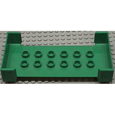 duplo wagon body large with 2 x 6 studs and open sides