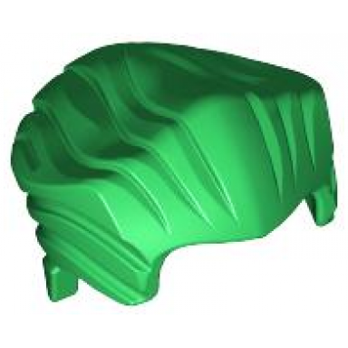 green minifigure hair swept back with widows peak