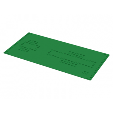 green baseplate 16 x 32 with railway station stud pattern