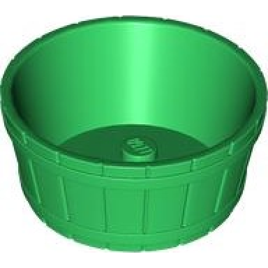 container barrel half large with axle hole