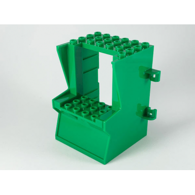 green minifigure utensil arcade game cabinet body