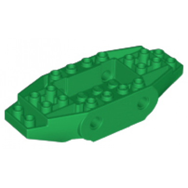 green vehicle base 4 x 10 x 1 2 3 with 4 side pin holes
