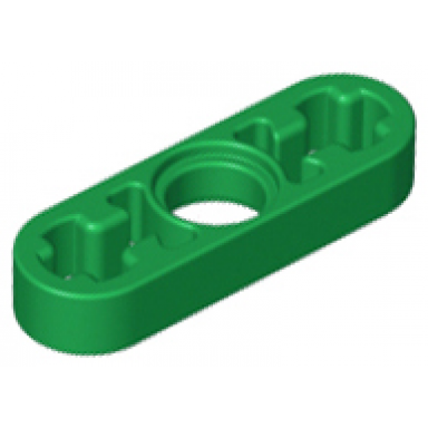green technic liftarm thin 1 x 3 - axle holes