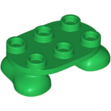 green legs with plate round 2 x 3 - 2 feet