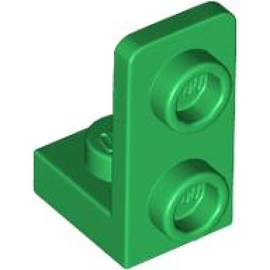green bracket 1 x 1 - 1 x 2 inverted
