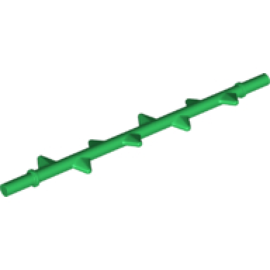 green plant vine 10l with spikes - flexible rubber